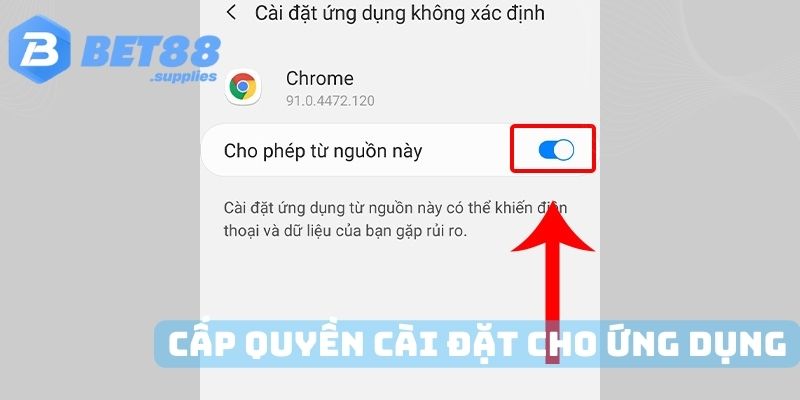 Cấp quyền hoạt động cho ứng dụng và trải nghiệm giải trí