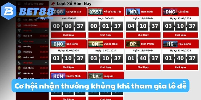 Cơ hội nhận thưởng khủng khi tham gia lô đề