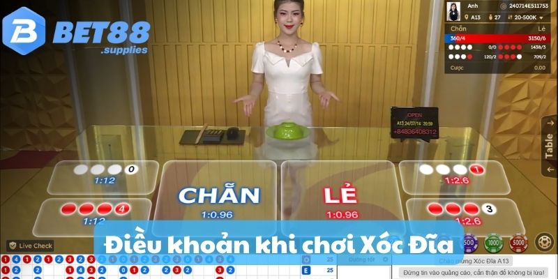 Điều khoản chơi Xóc Đĩa